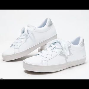 Sketchers Star Glitter Trim Leather STARZ Sz 7